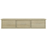 NNEVL Wall-mounted Drawer Shelf Sonoma Oak 88x26x18.5 cm Chipboard