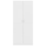 NNEVL Wardrobe White 80x52x180 cm Chipboard