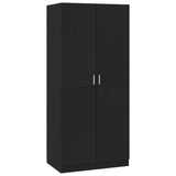 NNEVL Wardrobe Black 80x52x180 cm Chipboard