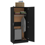 NNEVL Wardrobe Black 80x52x180 cm Chipboard