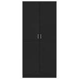 NNEVL Wardrobe Black 80x52x180 cm Chipboard