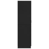 NNEVL Wardrobe Black 80x52x180 cm Chipboard