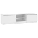 NNEVL TV Cabinet White 140x40x35.5 cm Chipboard