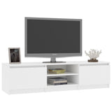 NNEVL TV Cabinet White 140x40x35.5 cm Chipboard