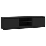 NNEVL TV Cabinet Black 140x40x35.5 cm Chipboard