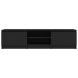 NNEVL TV Cabinet Black 140x40x35.5 cm Chipboard