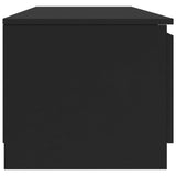 NNEVL TV Cabinet Black 140x40x35.5 cm Chipboard