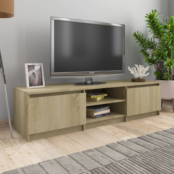 NNEVL TV Cabinet Sonoma Oak 140x40x35.5 cm Chipboard