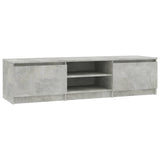 NNEVL TV Cabinet Concrete Grey 140x40x35.5 cm Chipboard