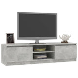 NNEVL TV Cabinet Concrete Grey 140x40x35.5 cm Chipboard