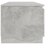 NNEVL TV Cabinet Concrete Grey 140x40x35.5 cm Chipboard
