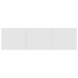 NNEVL TV Cabinet High Gloss White 140x40x35.5 cm Chipboard