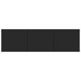 NNEVL TV Cabinet High Gloss Black 140x40x35.5 cm Chipboard