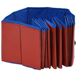 NNEVL Foldable Dog Swimming Pool Red 120x30 cm PVC