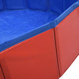 NNEVL Foldable Dog Swimming Pool Red 120x30 cm PVC