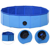 NNEVL Foldable Dog Swimming Pool Blue 80x20 cm PVC