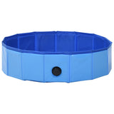 NNEVL Foldable Dog Swimming Pool Blue 80x20 cm PVC
