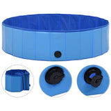 NNEVL Foldable Dog Swimming Pool Blue 120x30 cm PVC