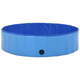 NNEVL Foldable Dog Swimming Pool Blue 120x30 cm PVC