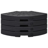 NNEVL Umbrella Base Fan-shaped 4 pcs Black