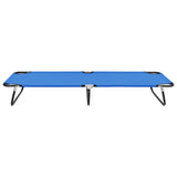 NNEVL Folding Sun Lounger Blue Steel