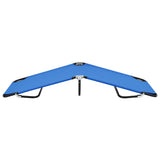 NNEVL Folding Sun Lounger Blue Steel