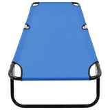 NNEVL Folding Sun Lounger Blue Steel