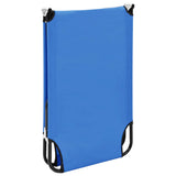 NNEVL Folding Sun Lounger Blue Steel