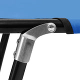 NNEVL Folding Sun Lounger Blue Steel