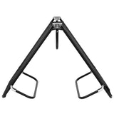 NNEVL Folding Sun Lounger Black Steel