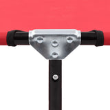 NNEVL Folding Sun Lounger Red Steel