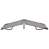 NNEVL Folding Sun Lounger Grey Steel