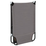 NNEVL Folding Sun Lounger Grey Steel