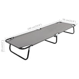 NNEVL Folding Sun Lounger Grey Steel