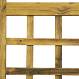 NNEVL 3-Panel Room Divider/Trellis Solid Acacia Wood 120x170 cm