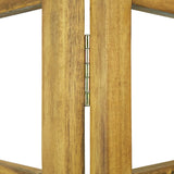 NNEVL 3-Panel Room Divider/Trellis Solid Acacia Wood 120x170 cm
