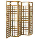 NNEVL 5-Panel Room Divider/Trellis Solid Acacia Wood 200x170 cm