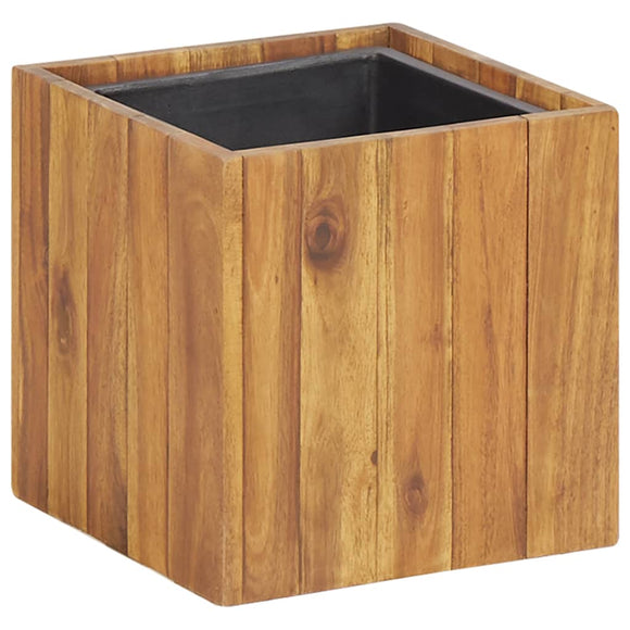 NNEVL Garden Raised Bed Pot 24.5x24.5x25 cm Solid Acacia Wood