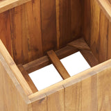 NNEVL Garden Raised Bed Pot 24.5x24.5x25 cm Solid Acacia Wood