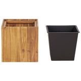 NNEVL Garden Raised Bed Pot 33.5x33.5x33.5 cm Solid Acacia Wood