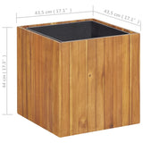 NNEVL Garden Raised Bed Pot 43.5x43.5x44 cm Solid Acacia Wood