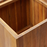 NNEVL Garden Raised Bed 43.5x43.5x90 cm Solid Acacia Wood