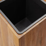 NNEVL Garden Raised Bed 43.5x43.5x90 cm Solid Acacia Wood