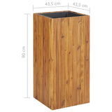 NNEVL Garden Raised Bed 43.5x43.5x90 cm Solid Acacia Wood