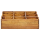NNEVL Herb Garden Raised Bed Solid Acacia Wood 60x60x15 cm