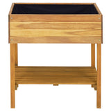 NNEVL Raised Garden Planter 78.5x58.5x78.5 cm Solid Acacia Wood
