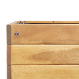 NNEVL Raised Garden Planter 78.5x58.5x78.5 cm Solid Acacia Wood