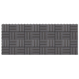 NNEVL Decking Tiles 10 pcs Grey Wash 30x30 cm Solid Acacia Wood