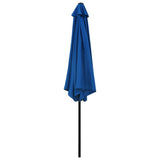 NNEVL Outdoor Parasol with Metal Pole 300 cm Azure