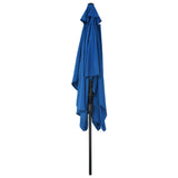 NNEVL Outdoor Parasol with Metal Pole 300x200 cm Azure